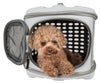 Pet Life ® 'Circular Shelled' Perforated Lightweight Collapsible Military Grade Travel Pet Dog Carrier