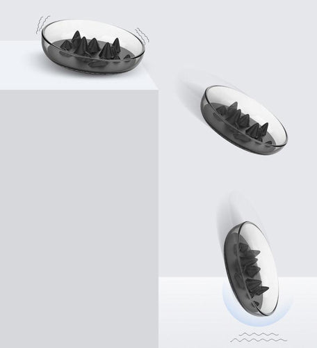 Pet Life ® 'Cirlicue' Mountain Shaped Modern Slow Feeding Pet Bowl