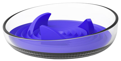 Pet Life ® 'Cirlicue' Shark Fin Shaped Modern Slow Feeding Pet Bowl