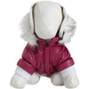 Pet Life ® Classic Metallic Fashion 3M Insulated Dog Coat Parka  w/ Removable Hood