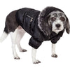 Pet Life ® Classic Metallic Fashion 3M Insulated Dog Coat Parka  w/ Removable Hood