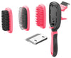Pet Life ® 'Conversion' 5-in-1 Interchangeable Dematting and Deshedding Bristle Pin and Massage Grooming Pet Comb