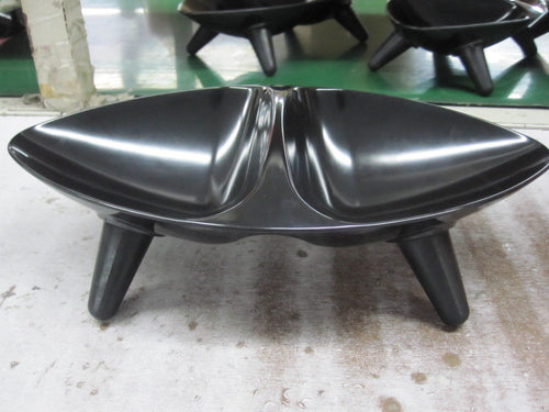 Pet Life ® 'Couture Sculptured' Dishwasher Safe Melamine Food and Water Double Pet Bowl