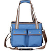 Pet Life ® Dual Snap Pocketed Fashion Designer Canvas Travel Pet Dog Carrier