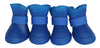 Pet Life ® Elastic Protective Multi-Usage All-Terrain Rubberized Dog Shoes - Set of 4