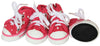 Pet Life ® 'Extreme-Skater' Canvas Casual Grip Pet Dog Shoes Sneakers - Set Of 4