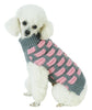 Pet Life ® Fashion Weaved Heavy Knit Designer Ribbed Turtle Neck Dog Sweater