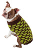 Pet Life ® Fashion Weaved Heavy Knit Designer Ribbed Turtle Neck Dog Sweater