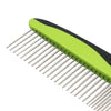 Pet Life ® Grip Ease' Wide and Narrow Tooth Grooming Pet Comb