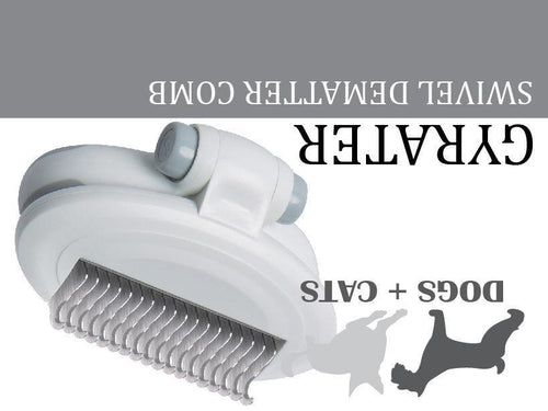 Pet Life ® 'Gyrater' Swivel Travel Grooming Dematting Pet Comb