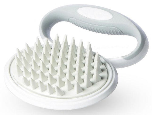 Pet Life ® 'Gyrater' Swivel Travel Silicone Massage Grooming Pet Brush