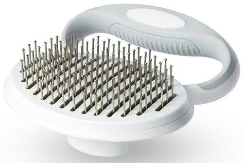 Pet Life ® 'Gyrater' Travel Self-Cleaning Swivel Grooming Pet Pin Brush