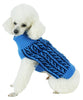 Pet Life ® 'Harmonious' Dual Color Weaved Heavy Cable Knitted Fashion Designer Dog Sweater