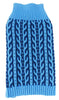 Pet Life ® 'Harmonious' Dual Color Weaved Heavy Cable Knitted Fashion Designer Dog Sweater
