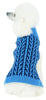 Pet Life ® 'Harmonious' Dual Color Weaved Heavy Cable Knitted Fashion Designer Dog Sweater