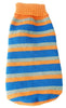 Pet Life ® Heavy Cable Knitted Striped Fashion Designer Polo Dog Sweater