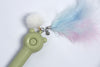 Pet Life ® 'KITIQUE 3-in-1 Retractable and Extendable Feathered and Laser Wand Kitty Cat Teaser