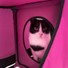 Pet Life ® 'Kitty-Play' Collapsible Travel Interactive Kitty Cat Tree Maze House Lounger Tunnel Lounge