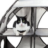 Pet Life ® 'Kitty-Play' Collapsible Travel Interactive Kitty Cat Tree Maze House Lounger Tunnel Lounge