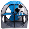 Pet Life ® 'Kitty-Play' Collapsible Travel Interactive Kitty Cat Tree Maze House Lounger Tunnel Lounge