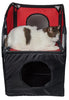 Pet Life ® 'Kitty-Play' Collapsible Travel Interactive Kitty Cat Tree Maze House Lounger Tunnel Lounge
