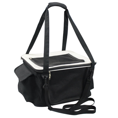 Pet Life ® Lightweight Collapsible Safety Travel Wire Folding Pet Dog Car Seat Carseat Carrier Crate