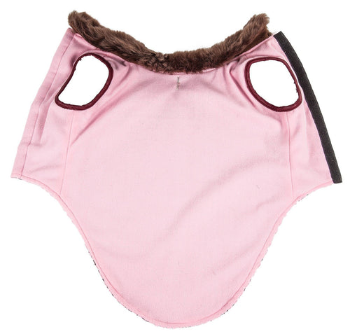 Pet Life ®  Luxe 'Beautifur' Box-Stitched Elegant Designer Mink Fur Dog Coat