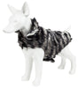 Pet Life ®  Luxe 'Chauffurry' Zebra Patterned Designer Mink Fur Dog Coat