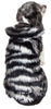Pet Life ®  Luxe 'Chauffurry' Zebra Patterned Designer Mink Fur Dog Coat