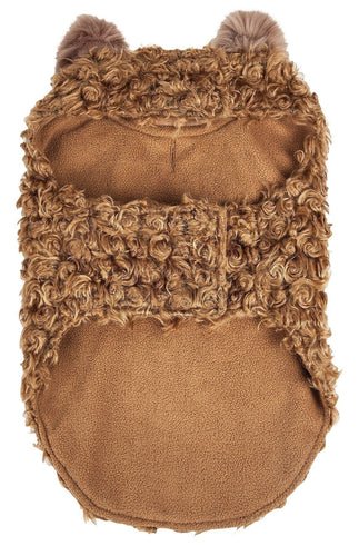Pet Life ® Luxe 'Furpaw' Shaggy Elegant Fashion Designer Fur Dog Coat