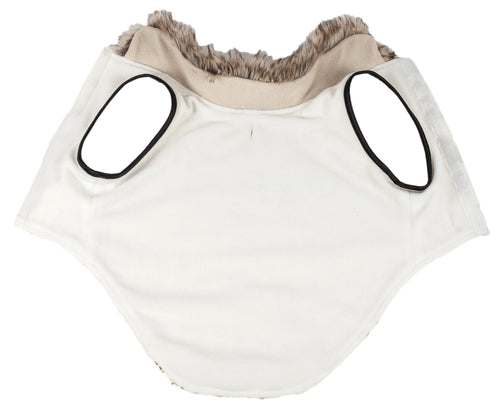 Pet Life ®  Luxe 'Gilded Rawffled' Gold-Plated Designer Fur Dog Coat