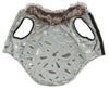 Pet Life ® Luxe 'Gold-Wagger' Gold-Leaf Fashion Designer Fur Dog Coat