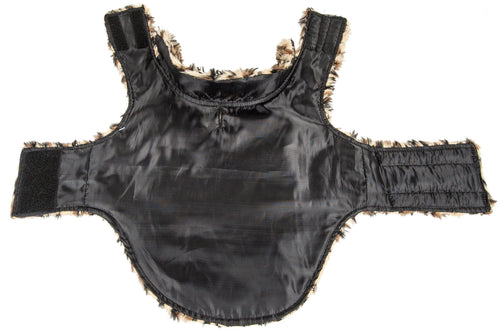 Pet Life ®  Luxe 'Lab-Pard' Dazzling Leopard Patterned Mink Fur Dog Coat