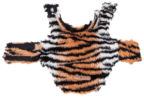 Pet Life ®  Luxe 'Tigerbone' Tiger-Patterned Mink Fashion Fur Dog Jacket