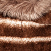 Pet Life ® Luxe 'Tira-Poochoo' Tiramisu Patterned Mink Fur Designer Dog Jacket