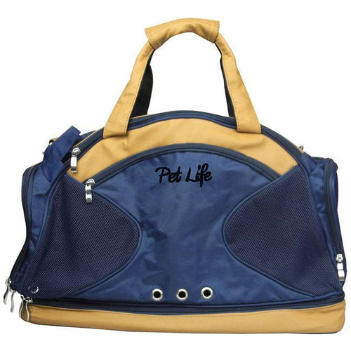 Pet Life ® 'Multi-Storage' Compartment Fashion Designer Travel Pet Dog Carrier Tote