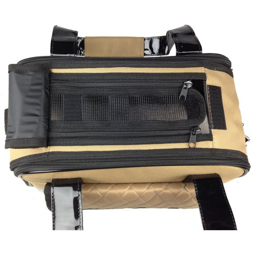 Pet Life ® Mystique Airline Approved Fashion Designer Travel Pet Dog Carrier w/ Pouch