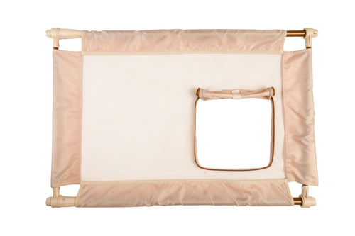 Pet Life ® 'Porta Gate' Anti-Drilling Nylon Mesh Collapsible Folding Travel Safety Pet Cat Dog Gate w/ Zippered Entrance