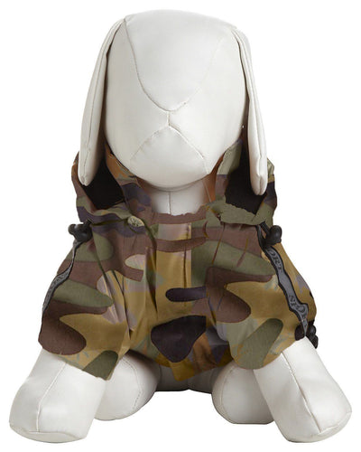 Pet Life ® 'Reflecta-Sport' Multi-Adjustable Reflective Weather-Proof Dog Raincoat w/ Removable Hood