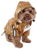 Pet Life ® 'Reflecta-Sport' Multi-Adjustable Reflective Weather-Proof Dog Raincoat w/ Removable Hood