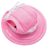 Pet Life ®  'Sea Spot Sun' UV Protectant Adjustable Fashion Mesh Brimmed Dog Hat Cap