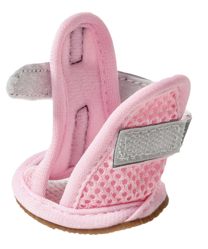 Pet Life ® 'Sporty-Supportive' Water-Resistant Mesh Dog Sandals Shoes- Set Of 4