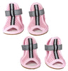 Pet Life ® 'Sporty-Supportive' Water-Resistant Mesh Dog Sandals Shoes- Set Of 4
