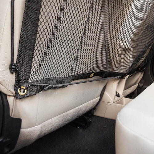 Pet Life ® Squared 'Easy-Hook' Backseat Mesh Folding Dog Cat Child Car Seat Carseat Safety Barrier