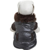 Pet Life ® Track-Collared' Metallic Ultra Fur 3M Insulated Pet Dog Jacket