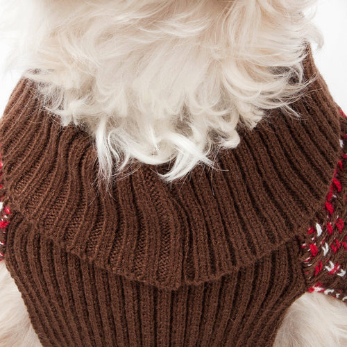 Pet Life ® Vintage Symphony Static Fashion Knitted Designer Dog Sweater