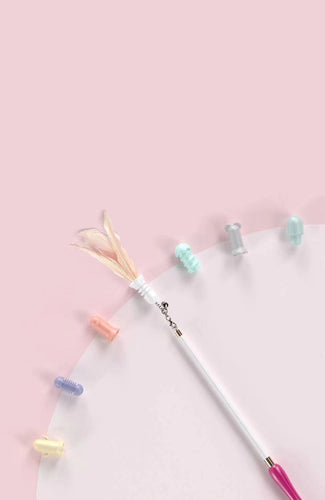 Pet Life ® 'Wander-cat' Customizeable and Extendable 10-in-1 Attachment Laser Cat Teaser