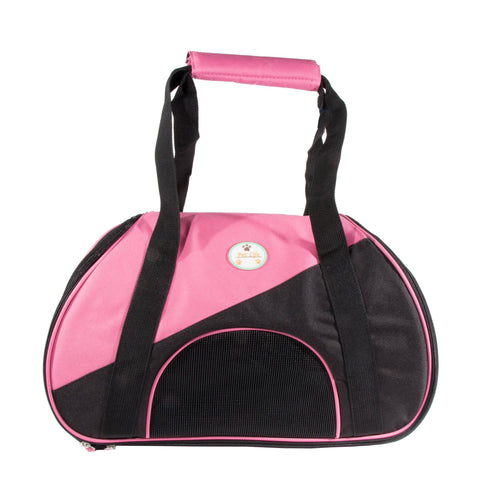 Pet Life ® 'Zip-N-Go' Airline Approved Contoured Fashion Designer Pet Dog Carrier