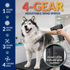 Katziela Pet Hair Blower & Vacuum – Powerful Dog & Cat Hair Remover for Couch, Carpet, Car Seats & Pet Beds 16,000Pa Suction, 90,000 RPM Cordless Pet Hair Cleaner with Attachments.