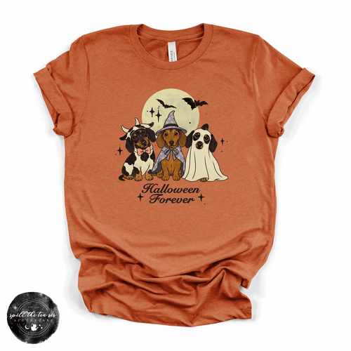 Dachshund Halloween Tee | Cute Halloween Wiener Dog Graphic T-Shirt